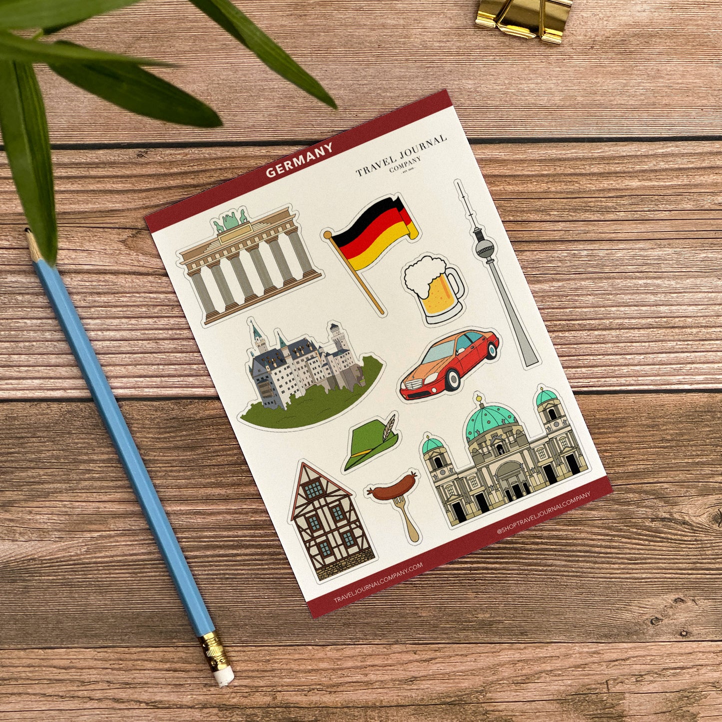 Germany Notebook Illustrated Travel Journal Series
