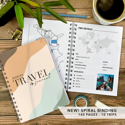 Swirls Personalised Travel Journal