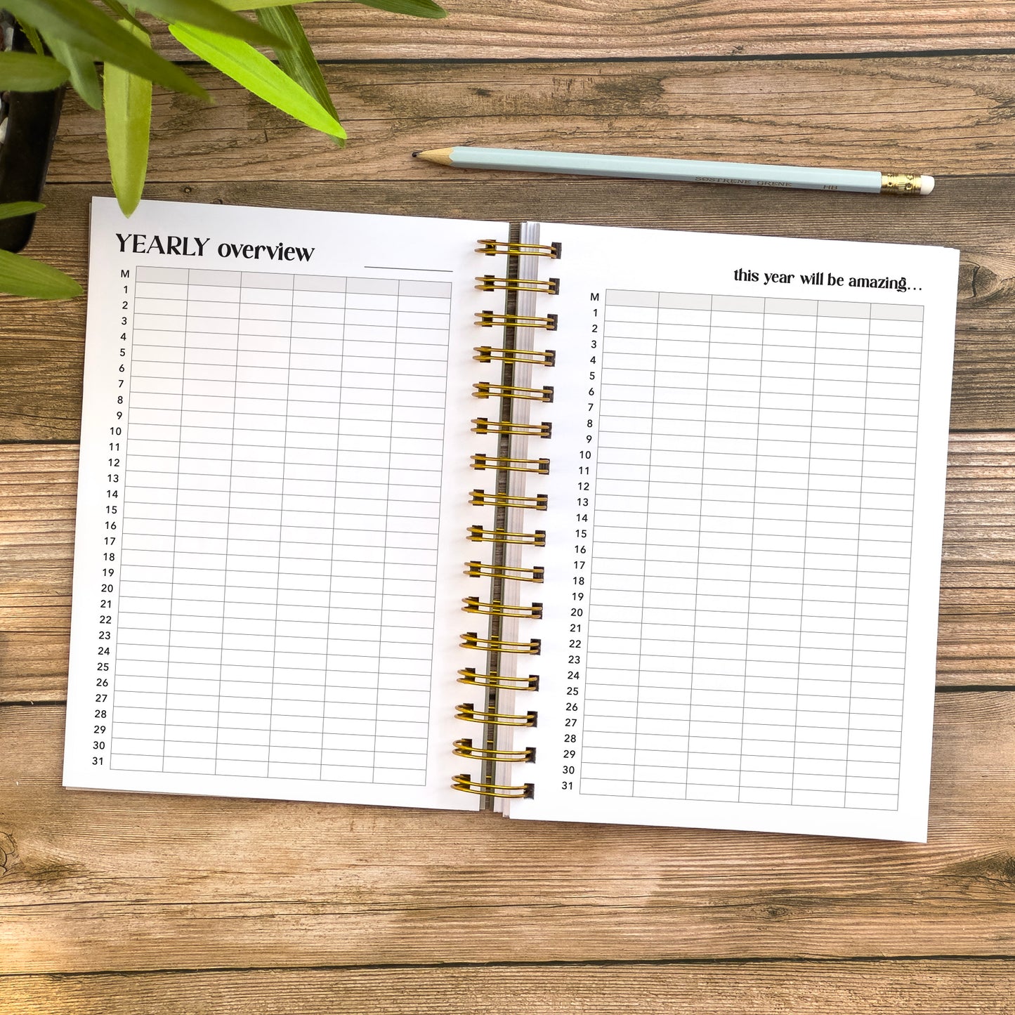 Undated Weekly Planner Diary - Personalised Life organiser