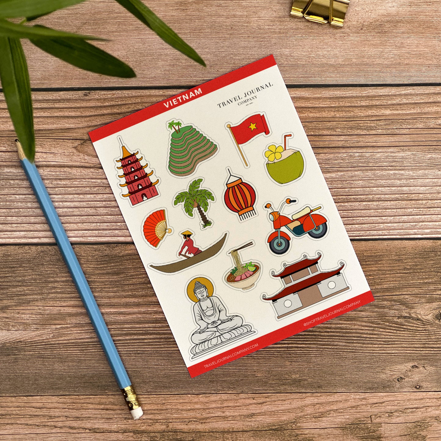 Vietnam Notebook Illustrated Travel Journal Series