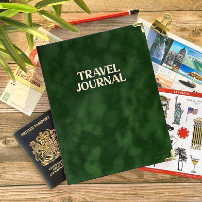 Personalised Travel Journal Binder | Velvet