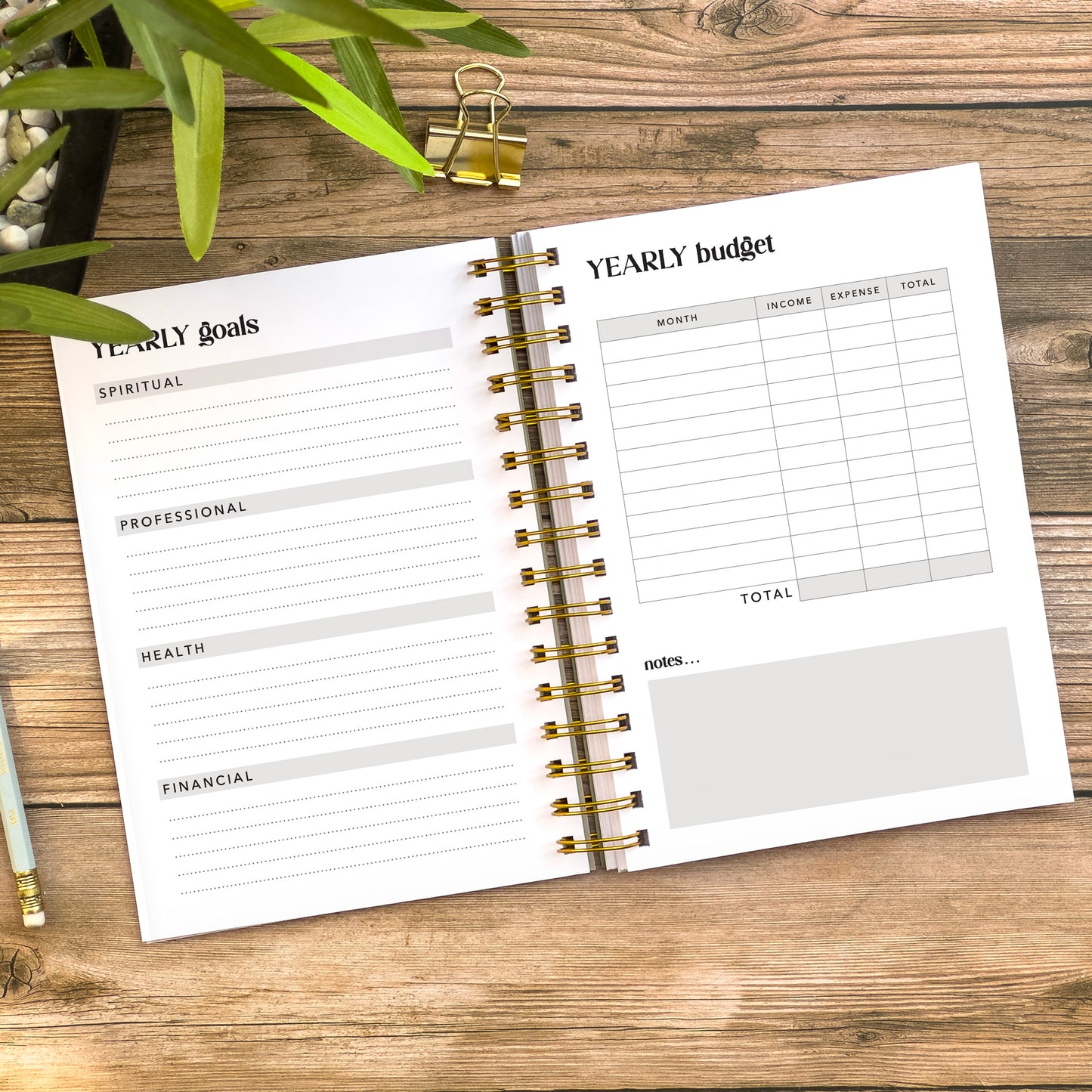 Undated Weekly Planner Diary - Personalised Life organiser