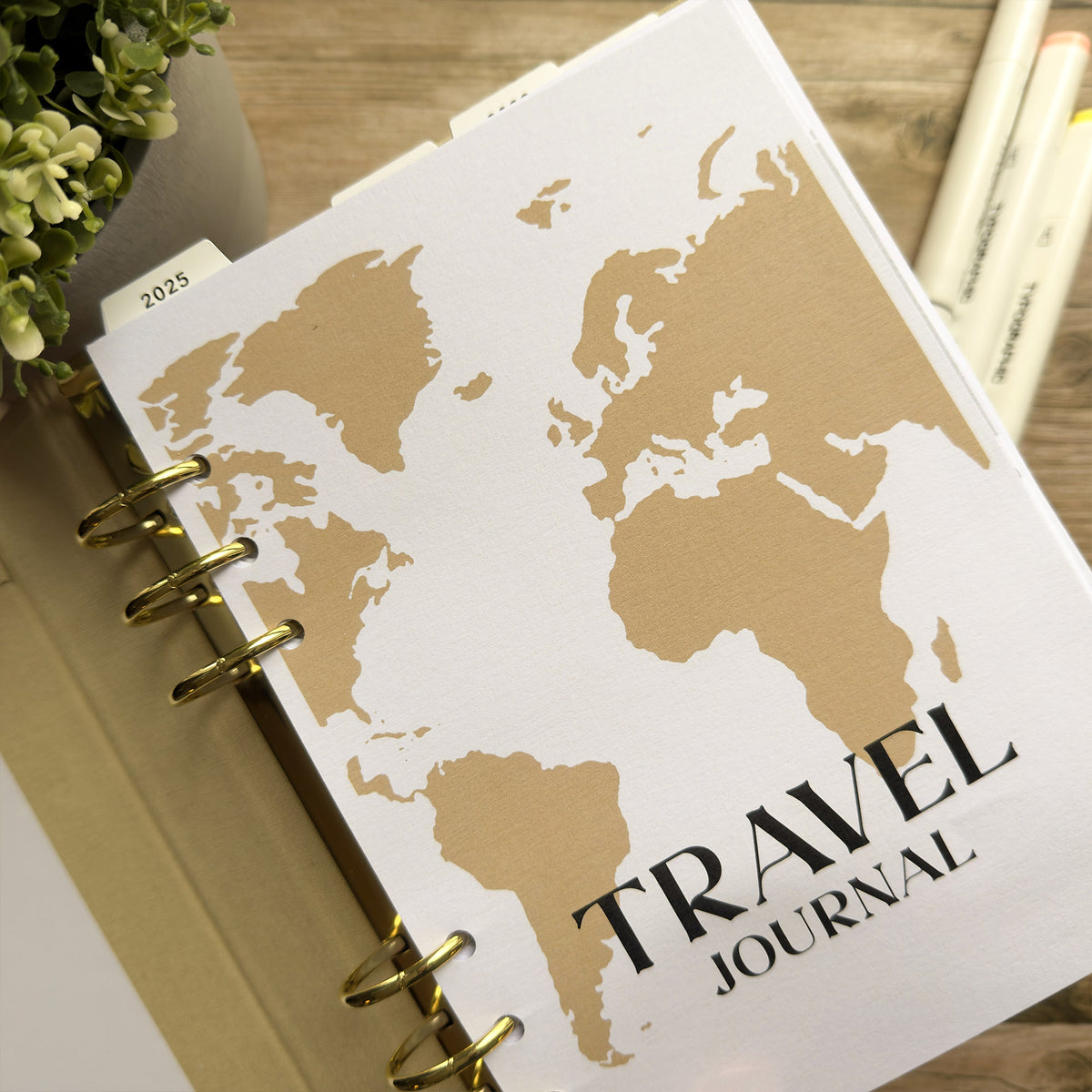 Customisable A5 Tab Dividers - Travel Journal Binder, Planner, Organiser Insert