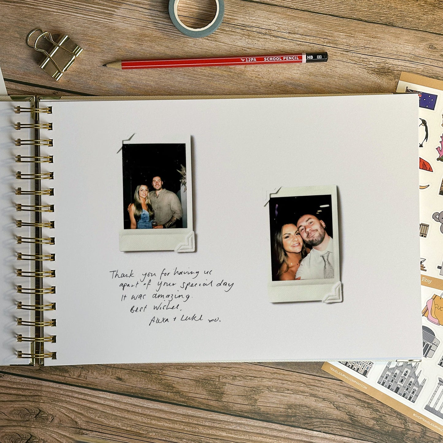 South America Personalized Travel Scrapbook/Photo Album