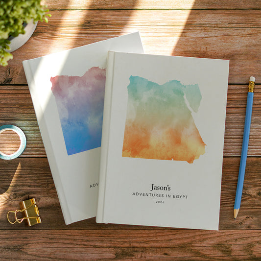 Egypt Personalised Watercolour Travel Journal