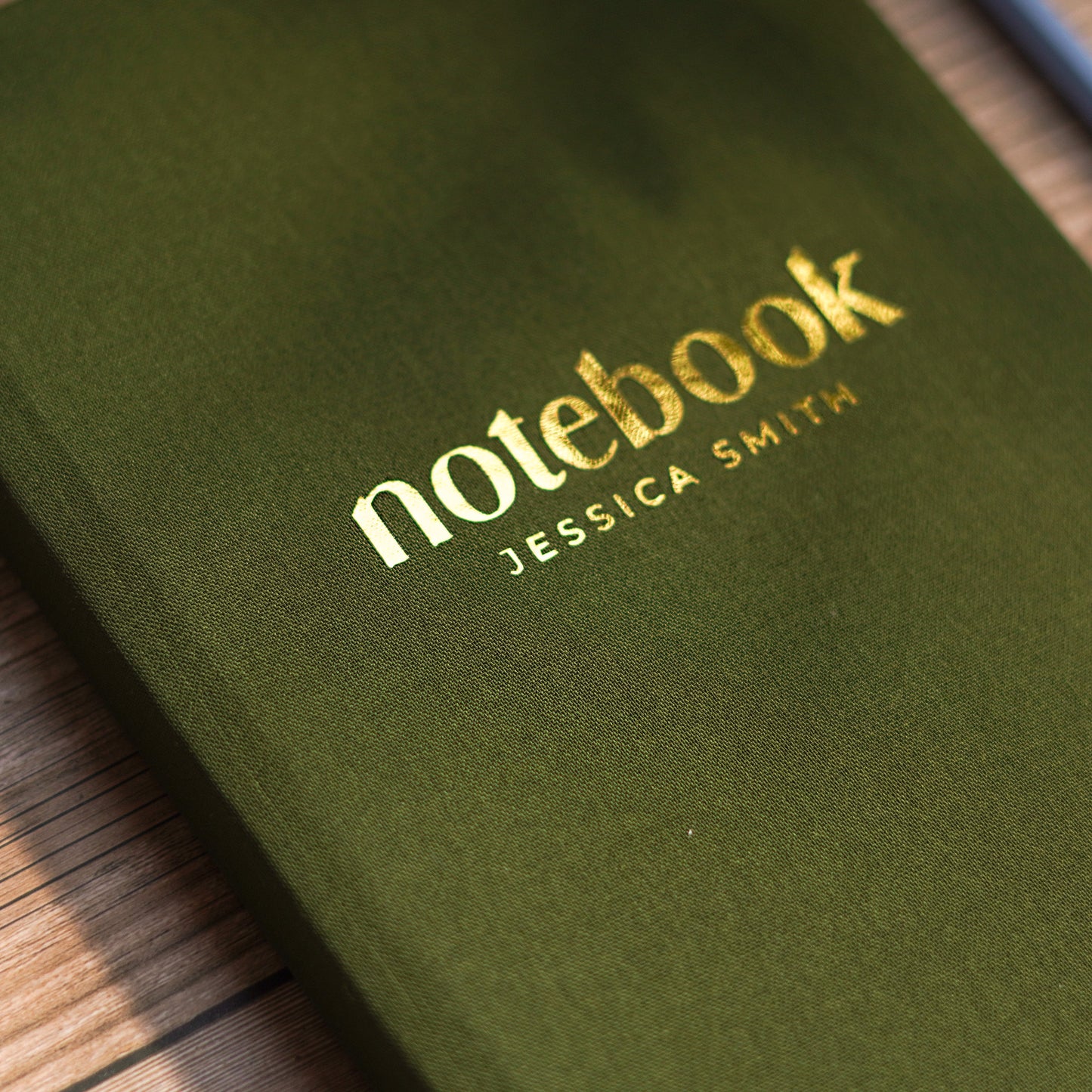 Luxury Linen Personalised Notebook/Diary/Journal