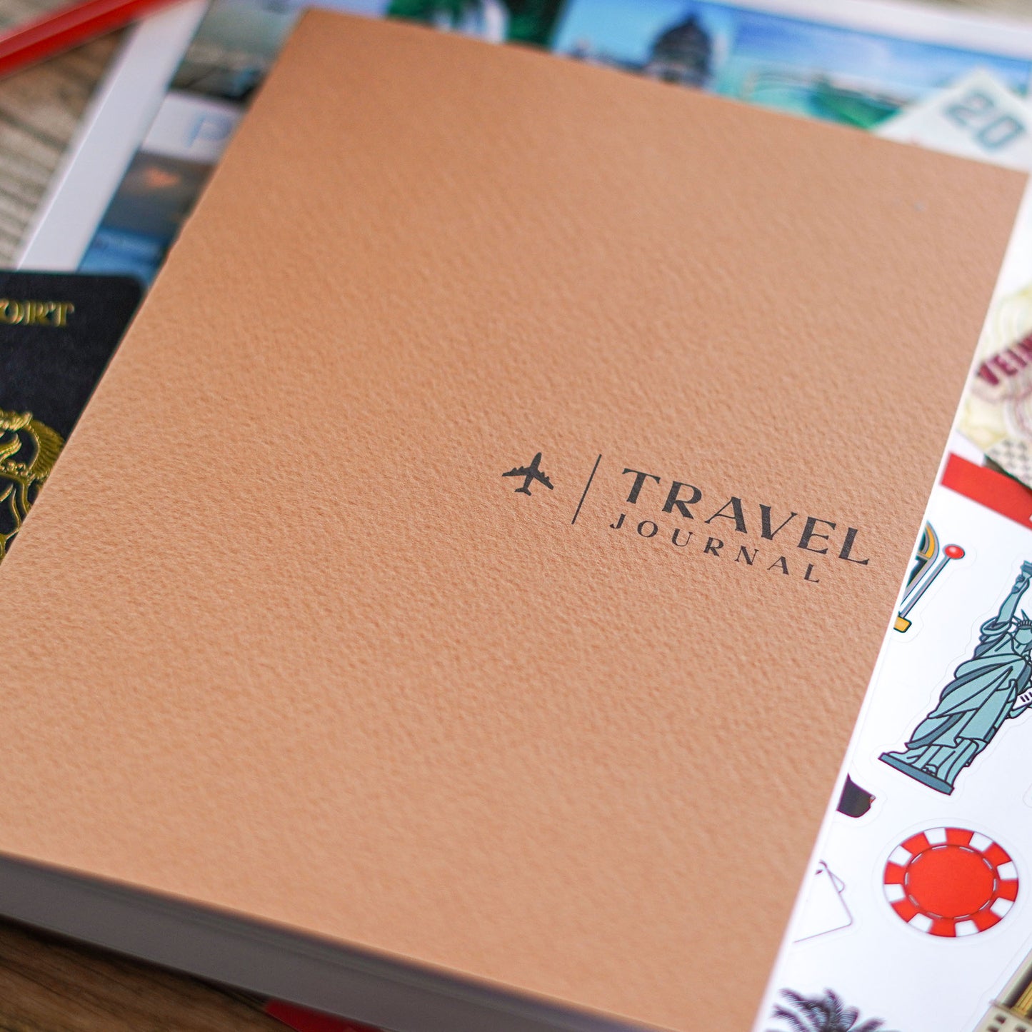 Personalised Colourful Travel Journal