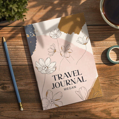 Personalised Toile Travel Journal