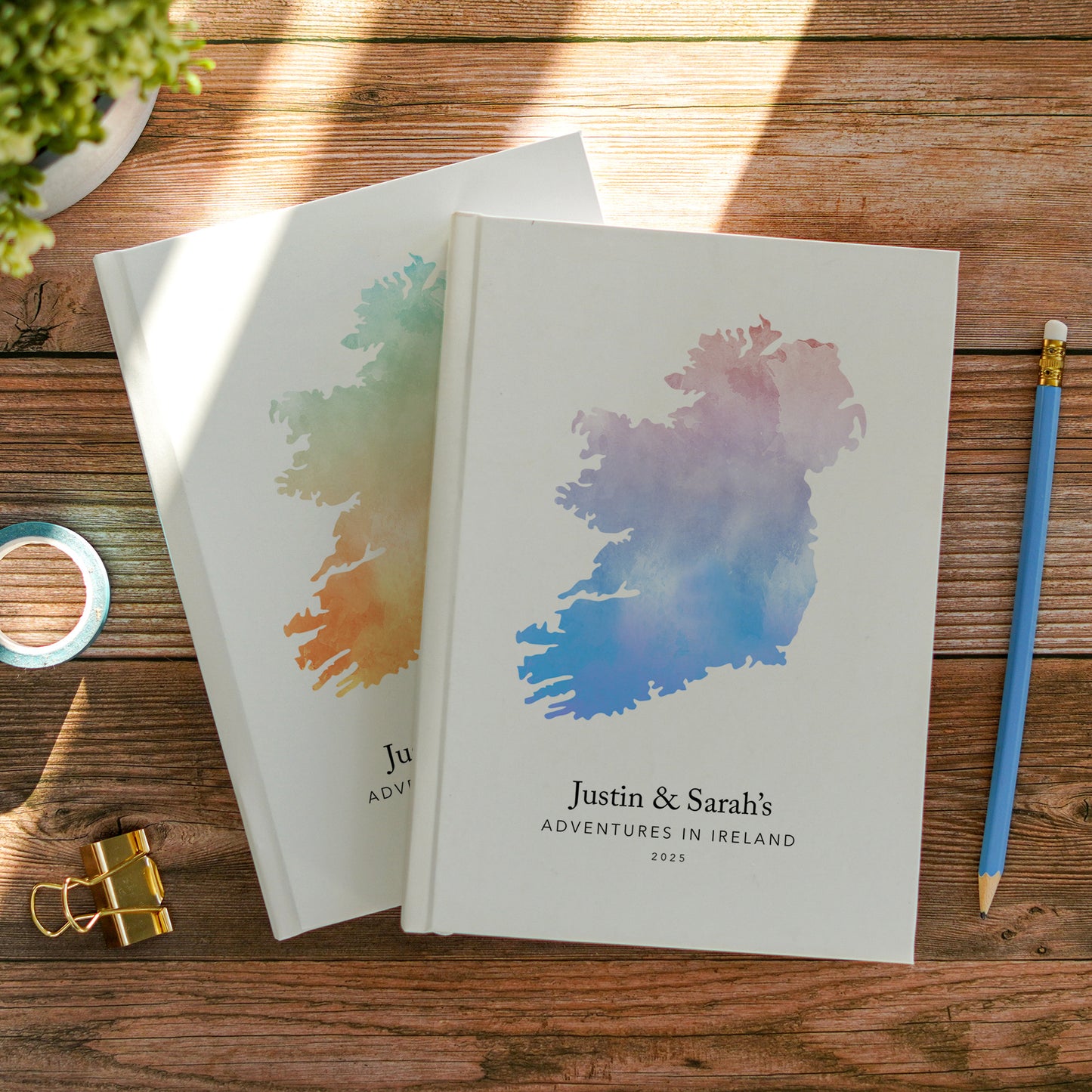 Ireland Personalised Watercolour Travel Journal