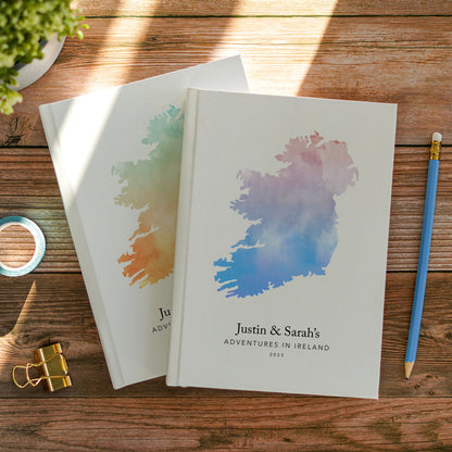 Ireland Personalised Watercolour Travel Journal