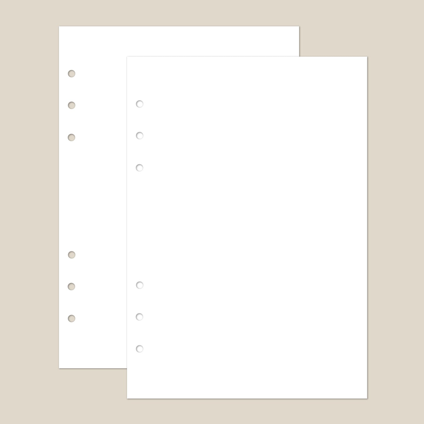 Blank Memories Page Refill [100 pages] - Travel Journal Binder Insert