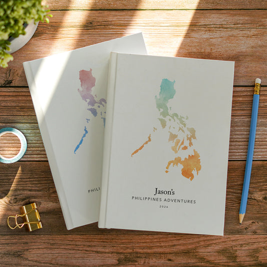 Philippines Personalised Watercolour Travel Journal