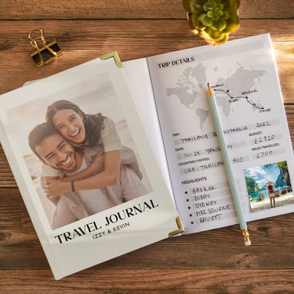 Custom Photo Travel Journal | Couple's Travel Diary