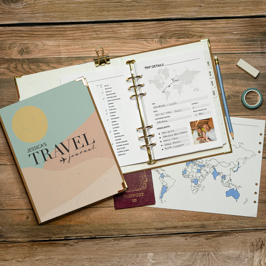 Ultimate Travel Journal Binder - Pink