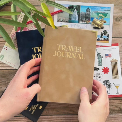 Luxury Velvet Personalised Travel Journal