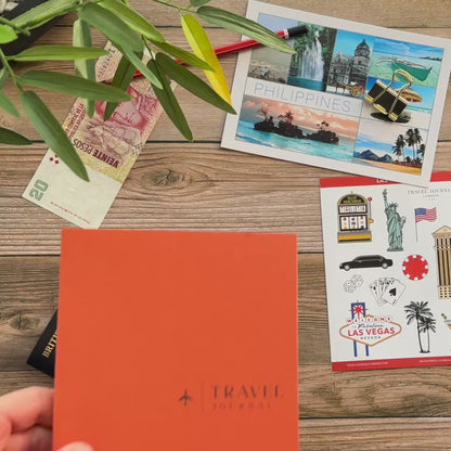 Personalised Colourful Travel Journal