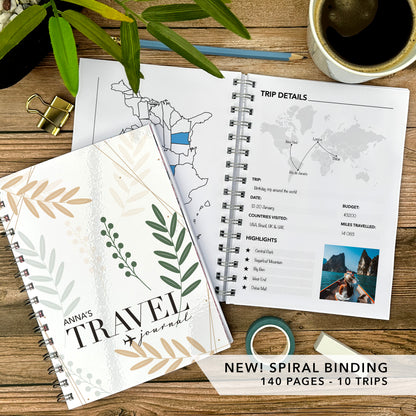 Leaves Personalised Travel Journal