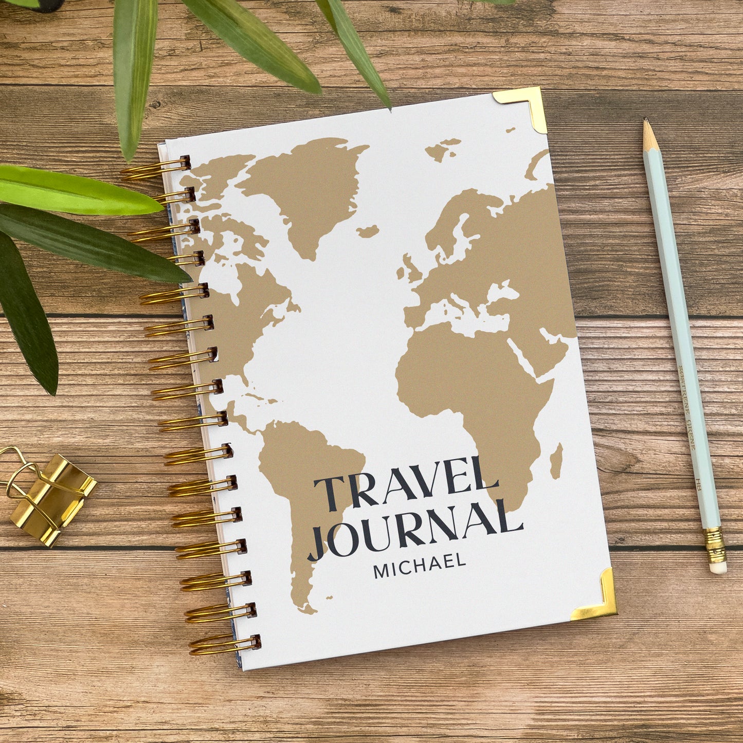 World Map Personalised Travel Journal