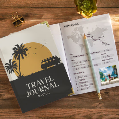 Personalised Travel Journal | Sunset