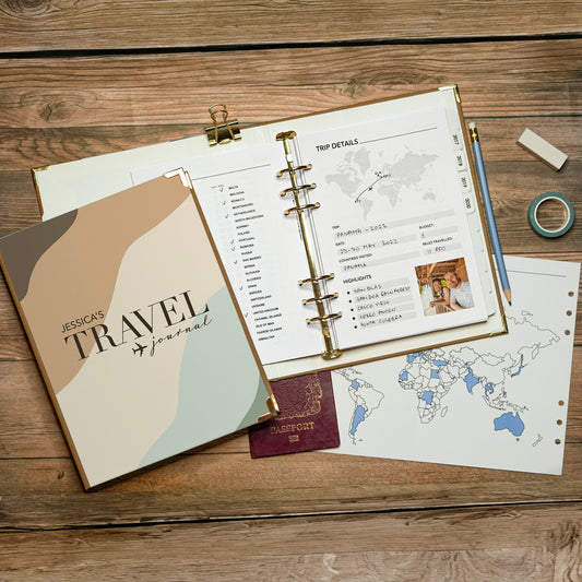 Ultimate Travel Journal Binder - Swirl