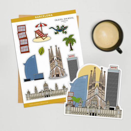 Barcelona Travel Stickers