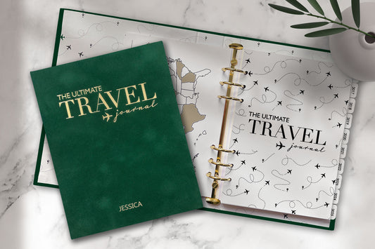 Ultimate Travel Journal Binder - Velvet Green