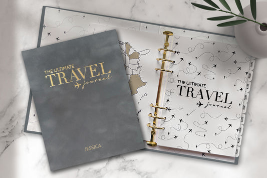 Ultimate Travel Journal Binder - Velvet Grey