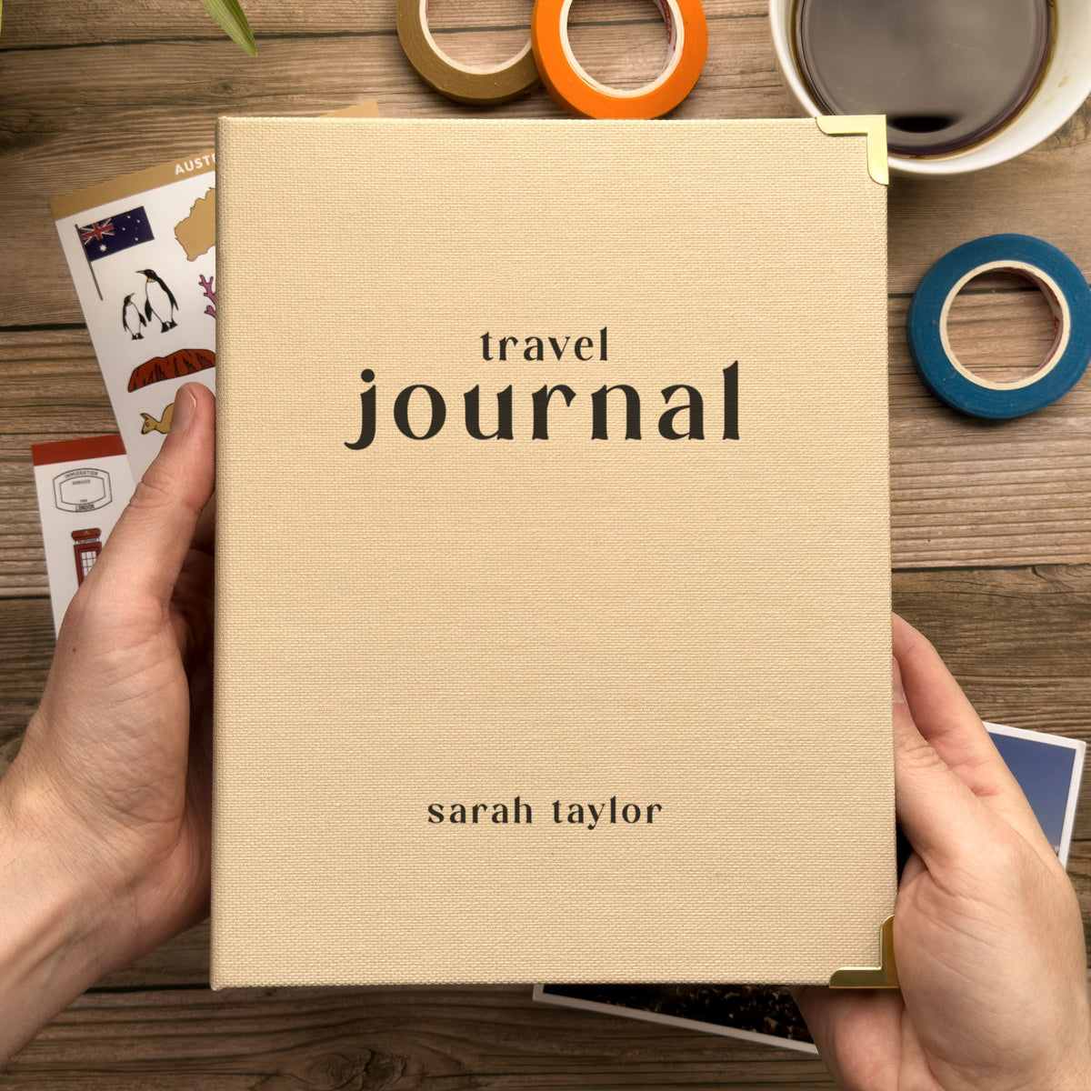 Personalised Travel Journal Binder