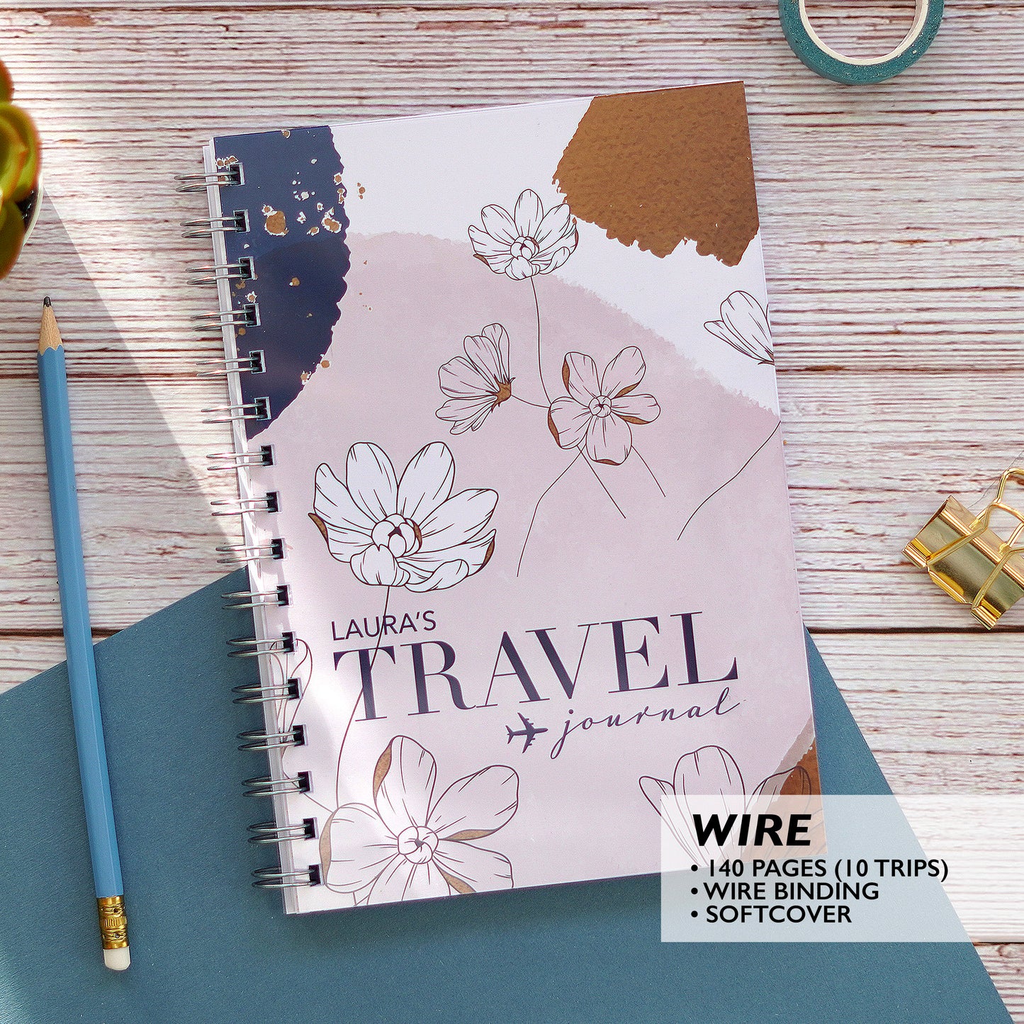 Personalised Deluxe Travel Journal